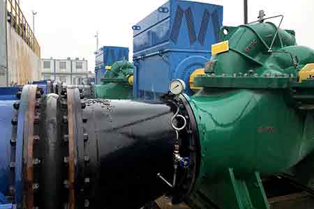 KPS系列单级双吸华体买球在泰盛（江西）生活用品有限公司使用现场