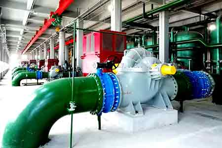 KPS系列单级双吸华体买球在东北制药使用现场