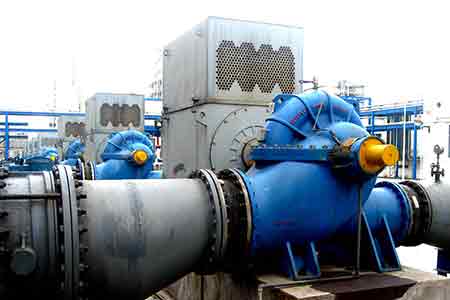 KPS系列单级双吸华体买球在上海氯碱化工节能改造项目使用现场