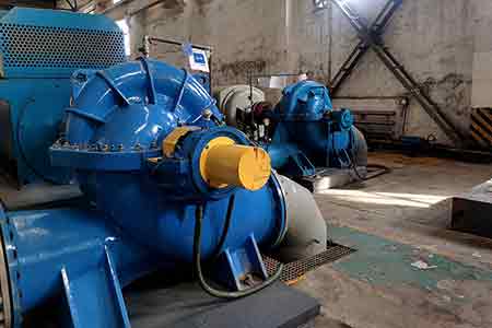 KPS系列单级双吸华体买球在包钢集团技改项目使用现场