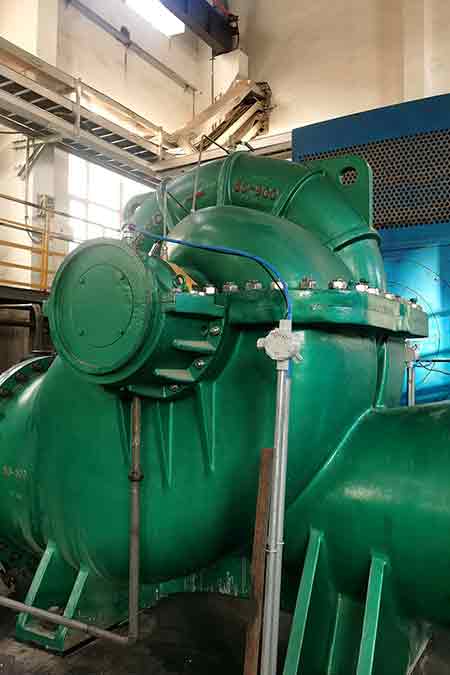 KPS系列单级双吸华体买球在鄂尔多斯新航能源有限公司循环水泵节能改造使用现场